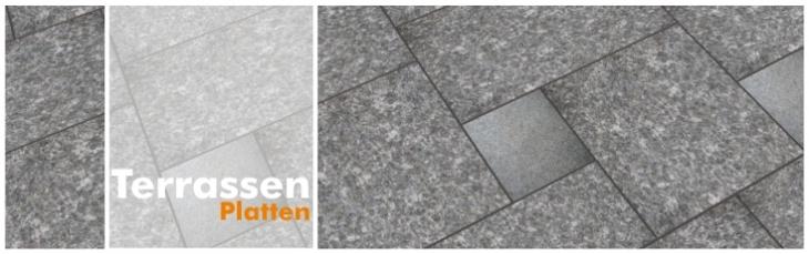 Terrassenplatten aus Granit sind unempfindlich gegen äußere Einflüsse.