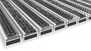 Sauberlaufzone-Bürste-Rips